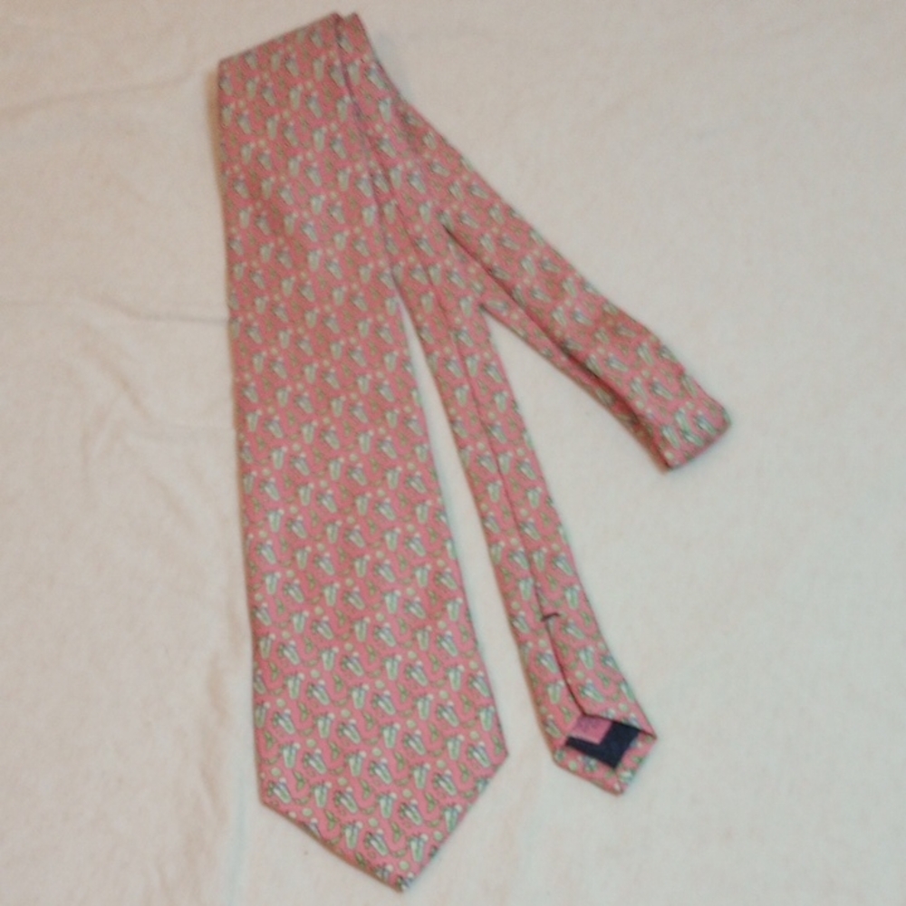 Vineyard Vines Martha's Vineyard,Pink and Green Cocktail Tie